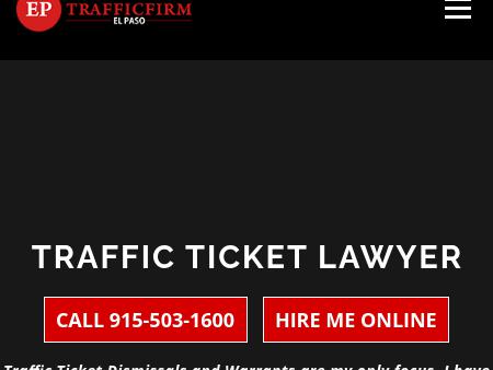 El Paso Traffic Ticket Firm - Attorney Robert Navar