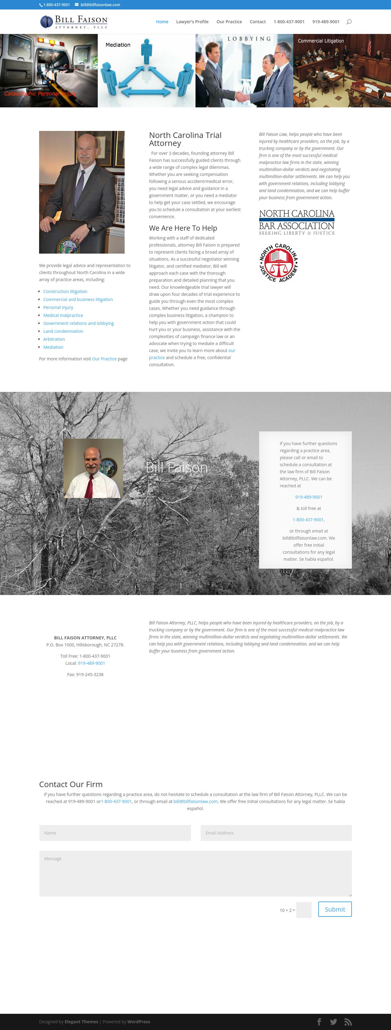 Bill Faison Attorney, PLLC - Durham NC Lawyers