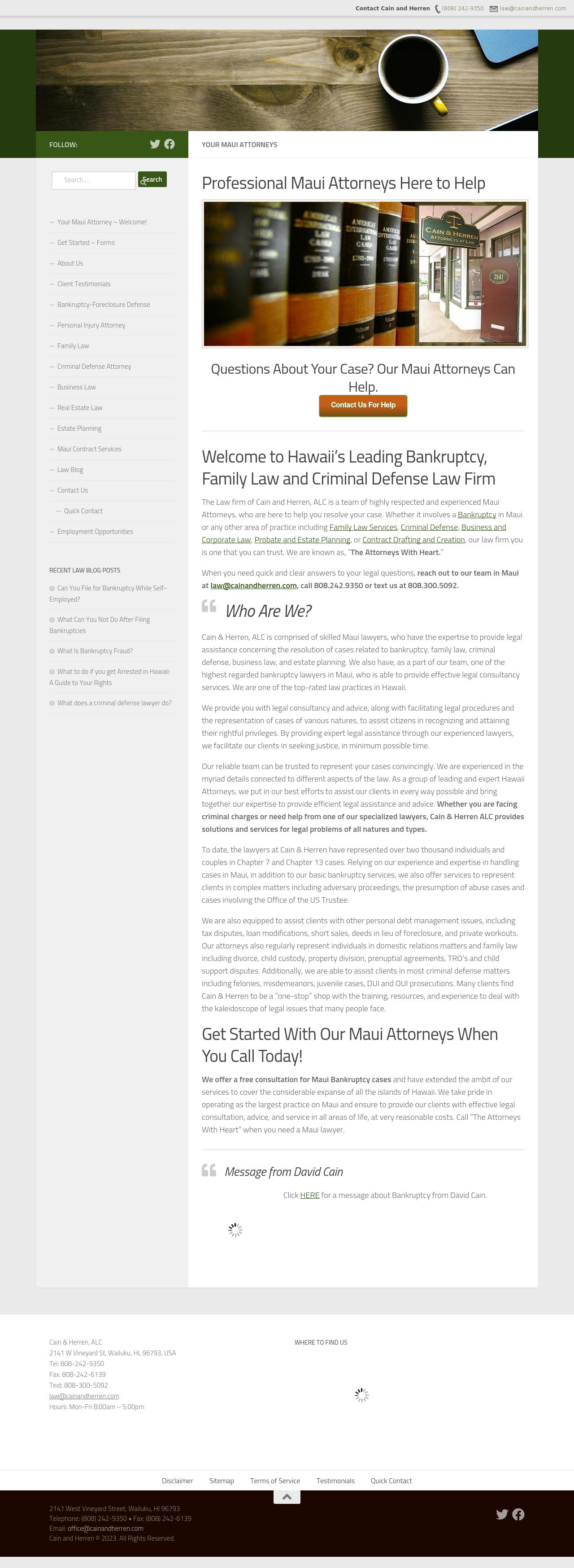 Cain & Herren ALC - Wailuku HI Lawyers