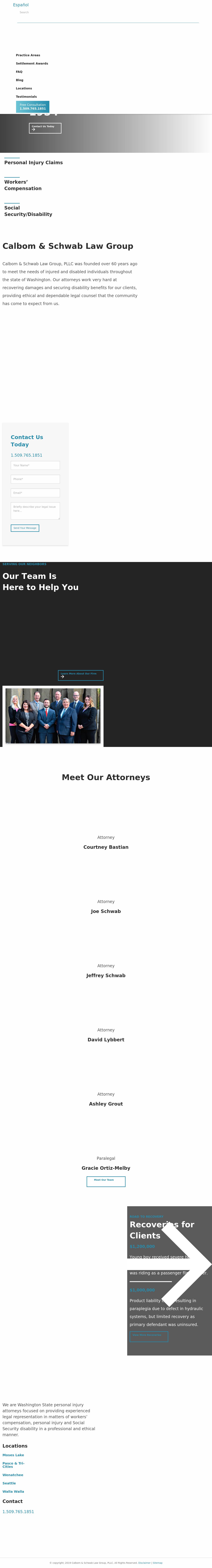 Calbom & Schwab, P.S.C. - Moses Lake WA Lawyers