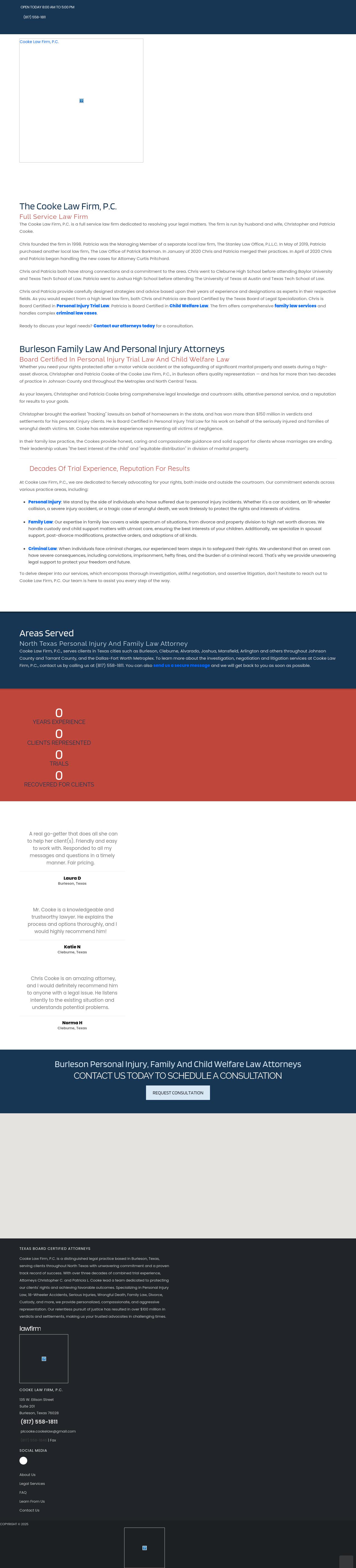 Cooke Law Firm, P.C. - Cleburne TX Lawyers