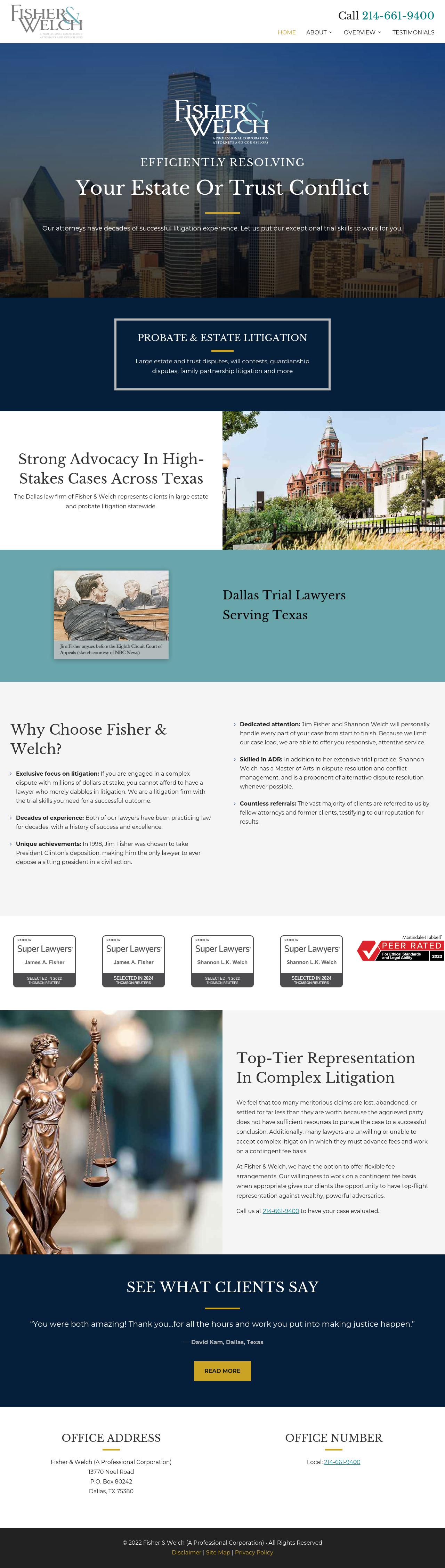 Fisher & Welch (A Professional Corporation) - Dallas TX Lawyers