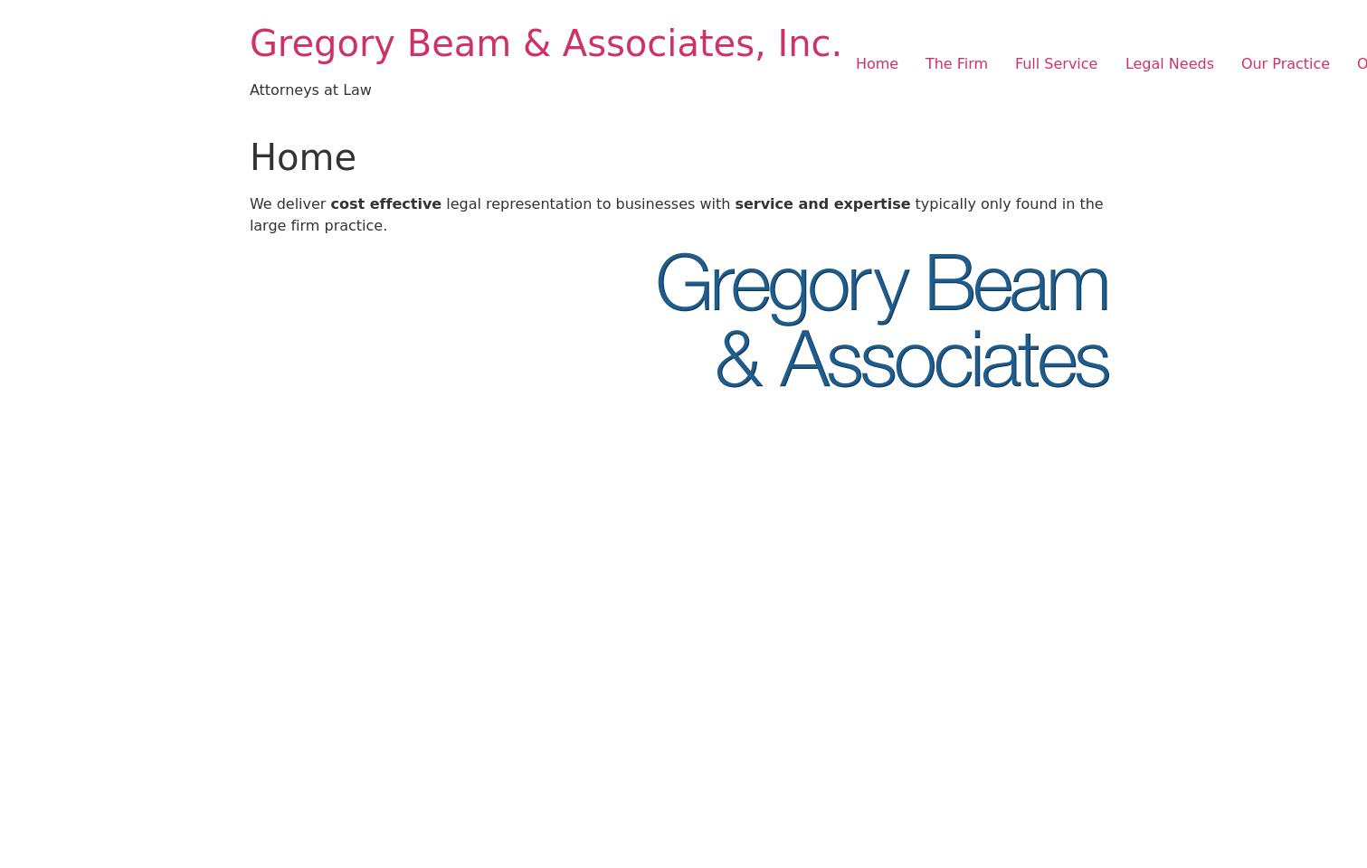 Gregory Beam & Associates, Inc. - Laguna Hills CA Lawyers