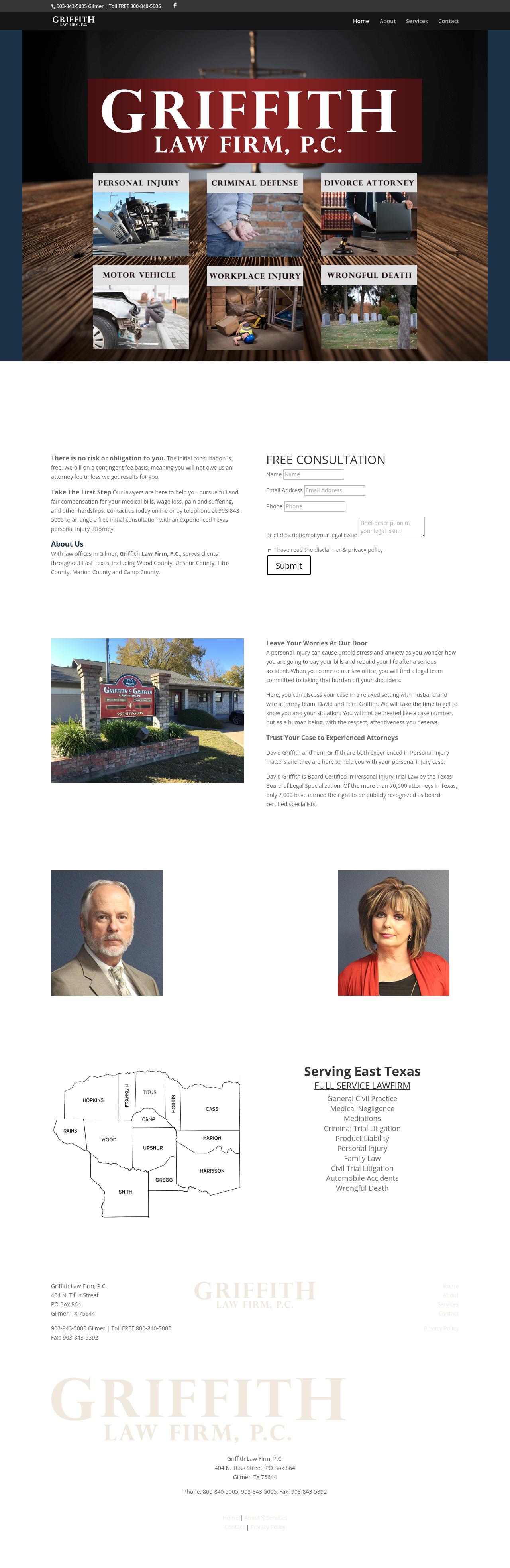 Griffith & Griffith Law Firm, P.C. - Gilmer TX Lawyers