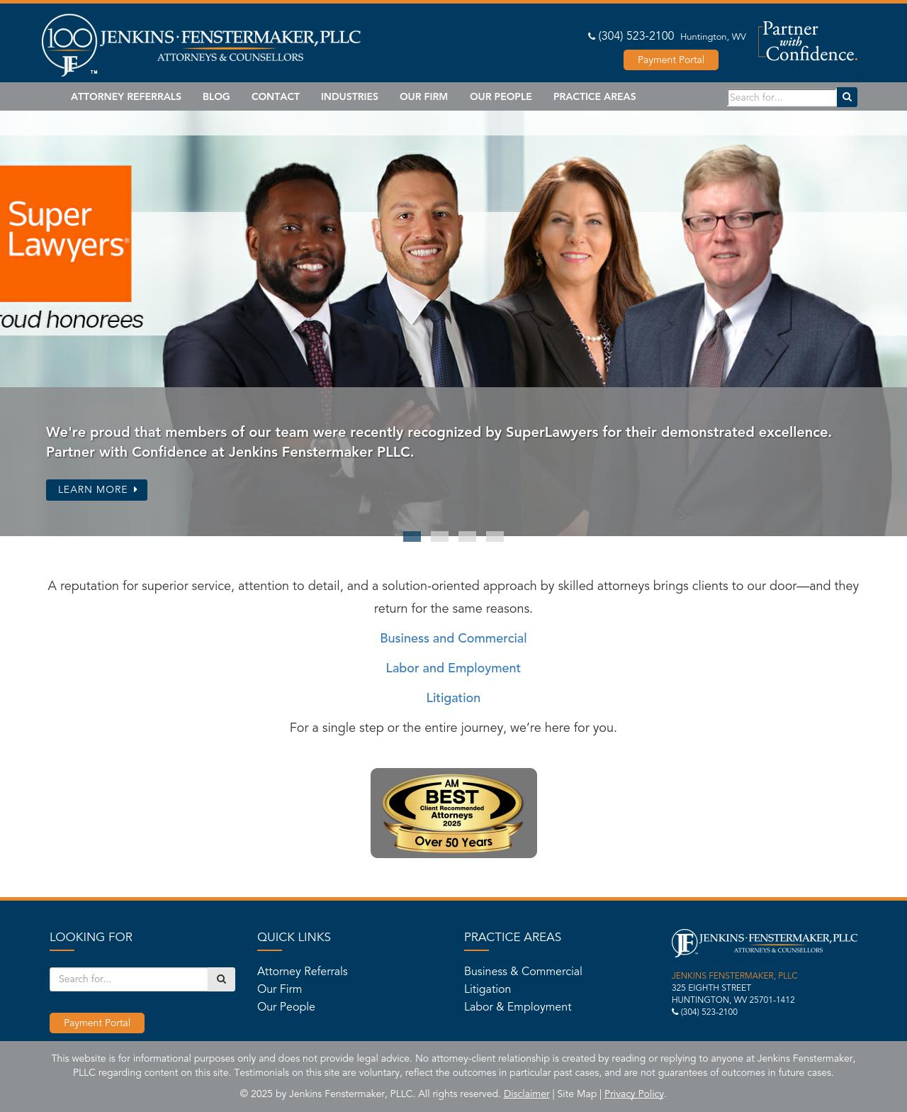 Jenkins Fenstermaker, PLLC - Huntington WV Lawyers