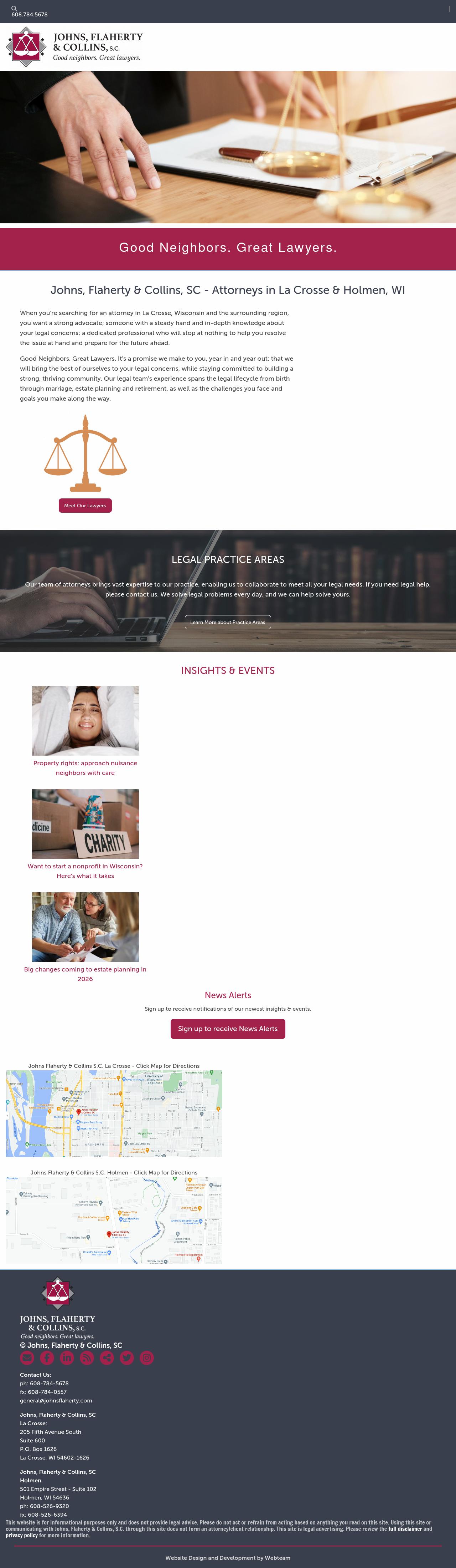 Johns, Flaherty & Collins, SC - La Crosse WI Lawyers