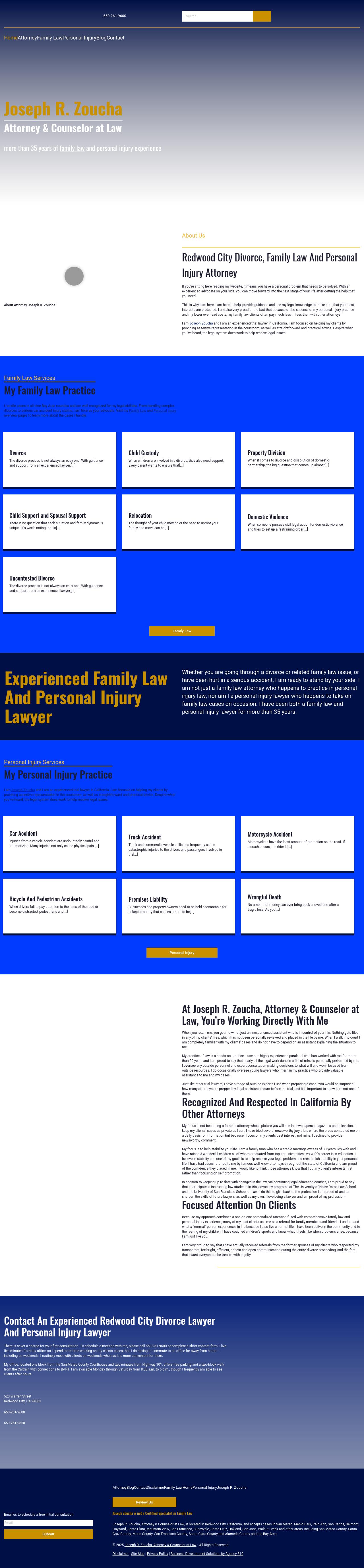 Joseph R. Zoucha, Attorney & Counselor at Law - Redwood City CA Lawyers