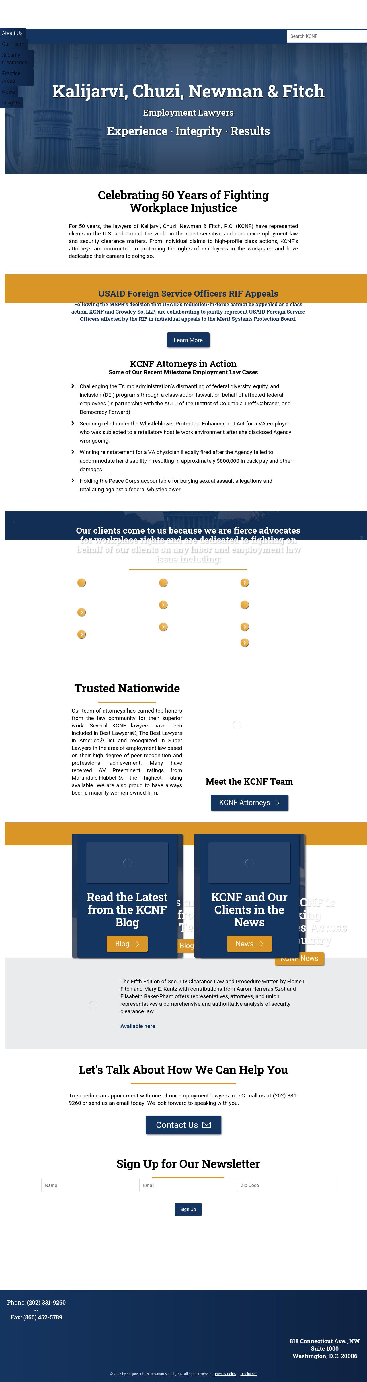 Kalijarvi, Chuzi, Newman & Fitch, P.C. - Washington DC Lawyers