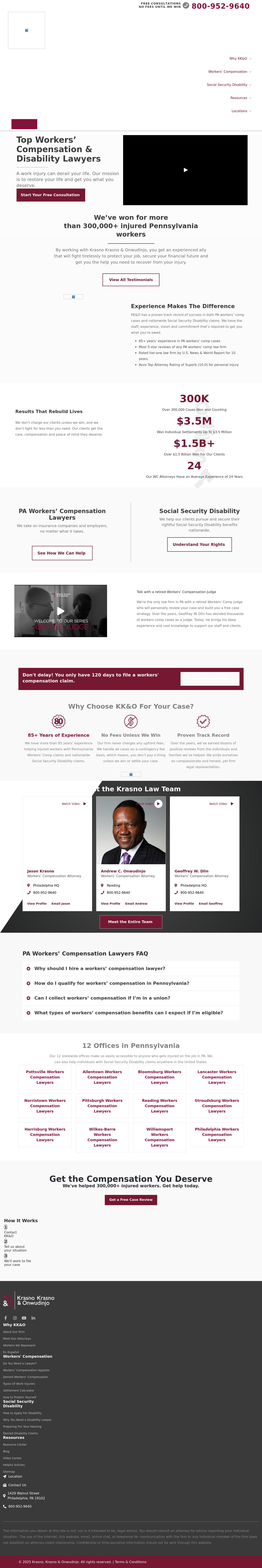 Krasno, Krasno & Onwudinjo - Reading PA Lawyers