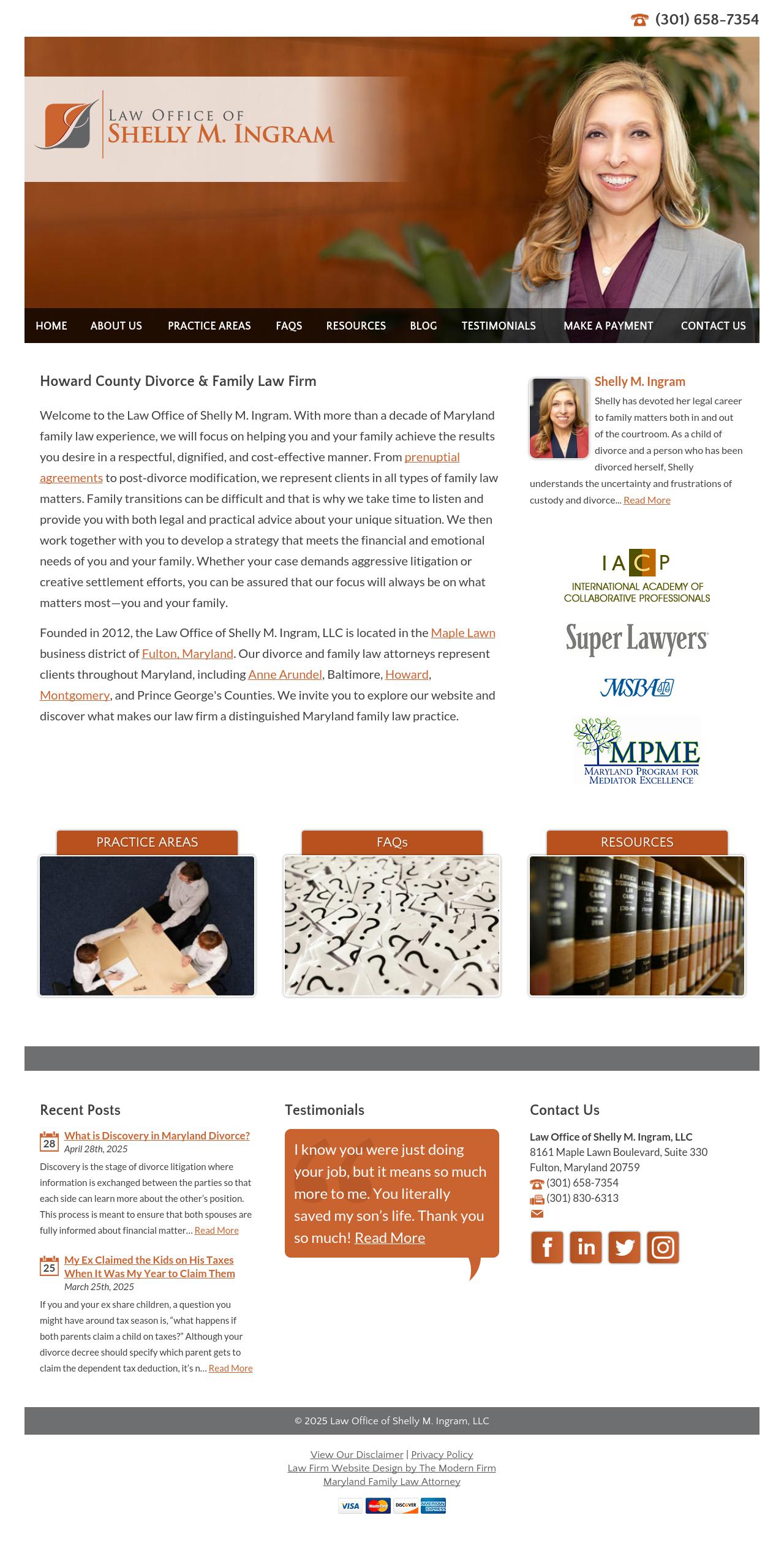 Law Office of Shelly M. Ingram, LLC - Fulton MD Lawyers