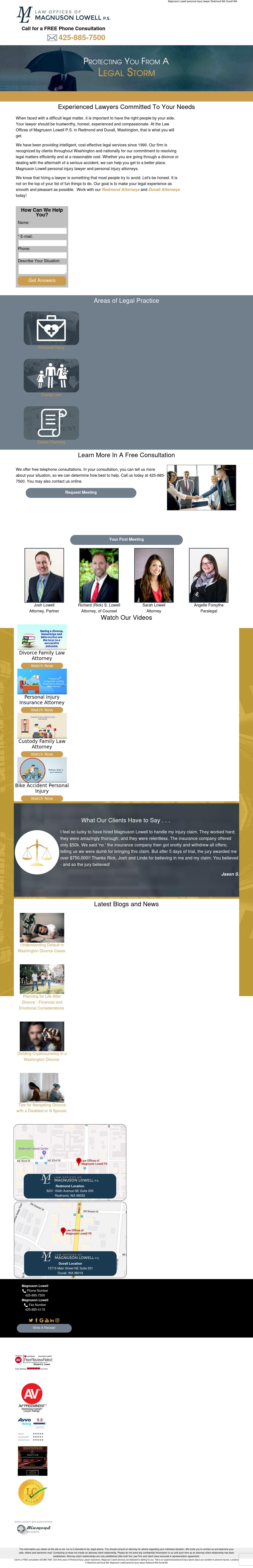 Law Offices of Magnuson Lowell P.S. - Spokane WA Lawyers