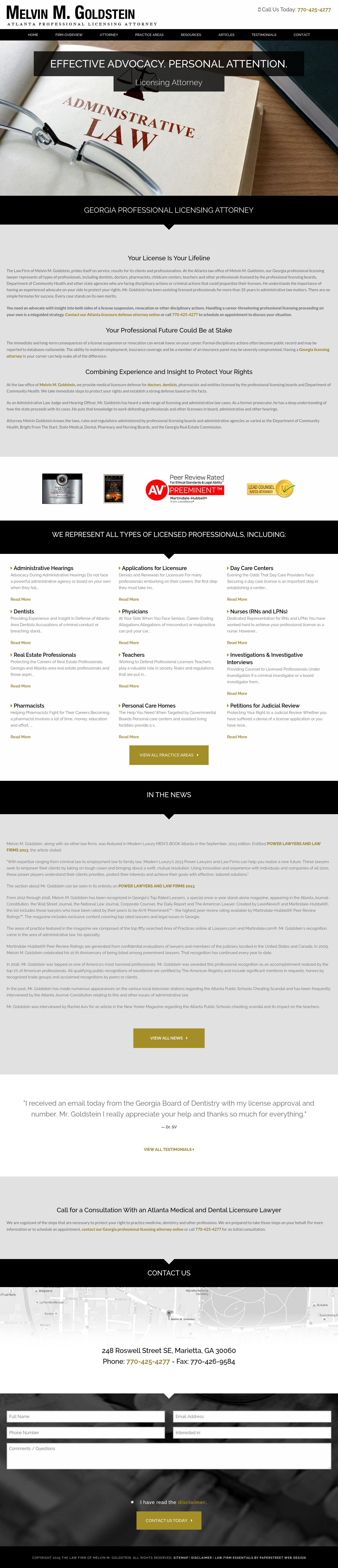 Melvin M. Goldstein, P.C. - Marietta GA Lawyers