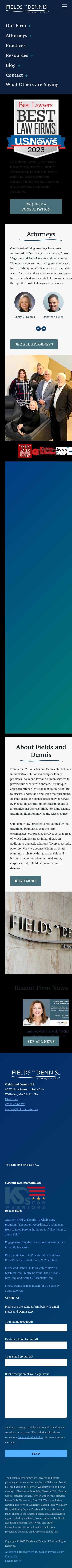 Fields and Dennis, LLP - Wellesley MA Lawyers