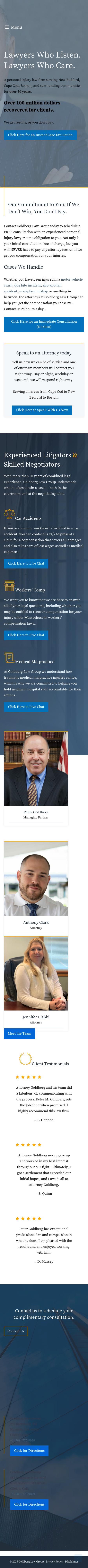 Goldberg Law Group Injury and Accident Attorneys Boston - Boston MA Lawyers