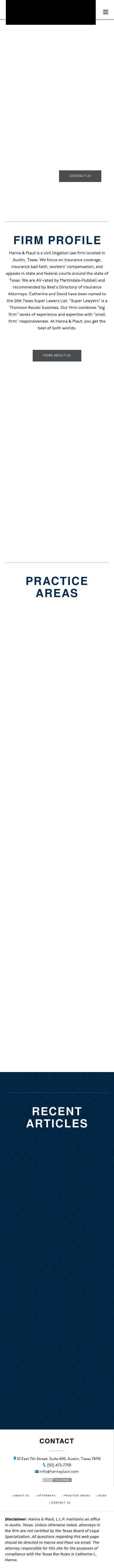 Hanna & Plaut, L.L.P. - Austin TX Lawyers