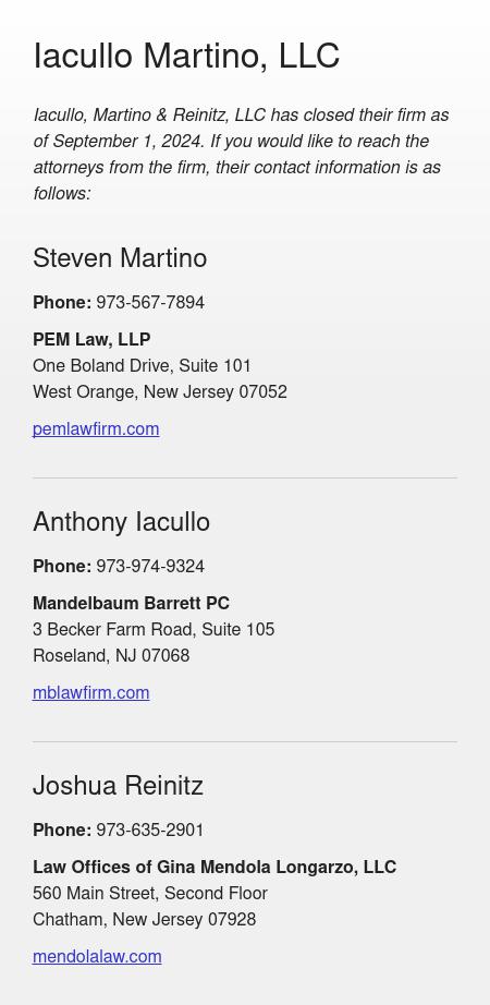 Iacullo Martino, LLC - Nutley NJ Lawyers