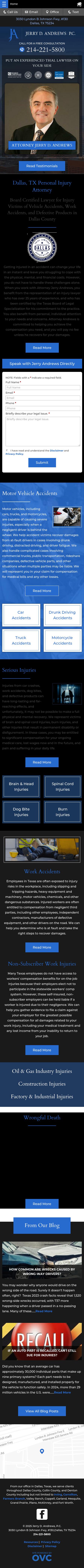Jerry D. Andrews, P.C. - Dallas TX Lawyers