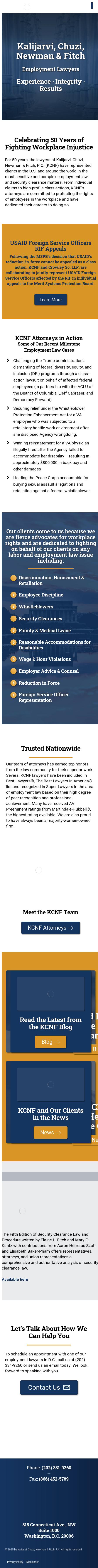 Kalijarvi, Chuzi, Newman & Fitch, P.C. - Washington DC Lawyers