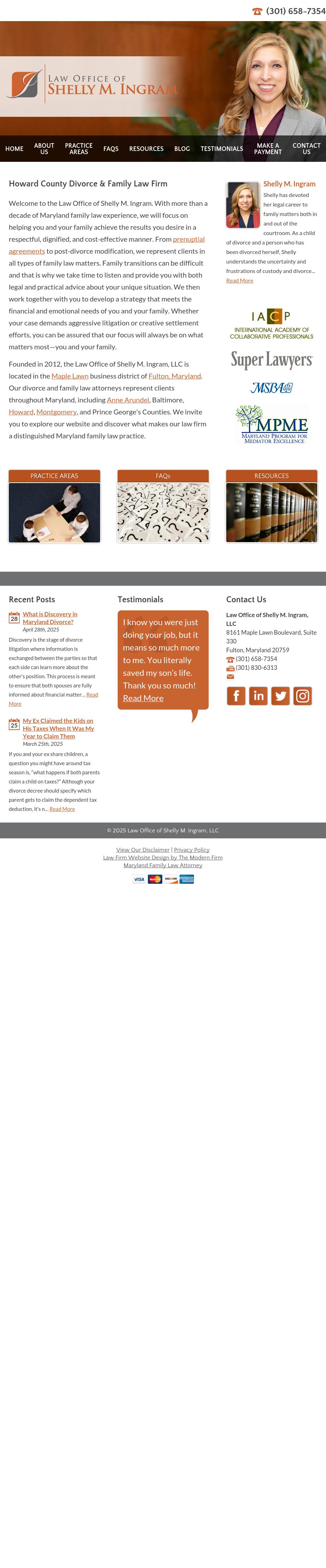 Law Office of Shelly M. Ingram, LLC - Fulton MD Lawyers