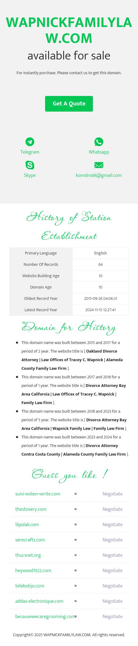 Law Office of Tracey C. Wapnick - Oakland CA Lawyers