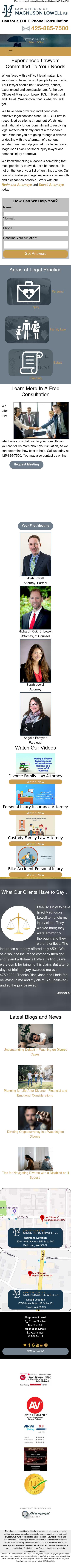 Law Offices of Magnuson Lowell P.S. - Spokane WA Lawyers