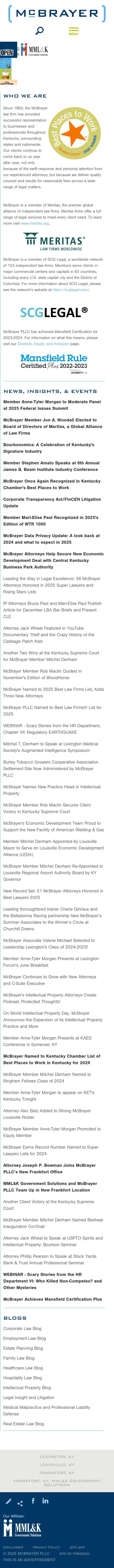 McBrayer, McGinnis, Leslie & Kirkland, PLLC - Louisville KY Lawyers