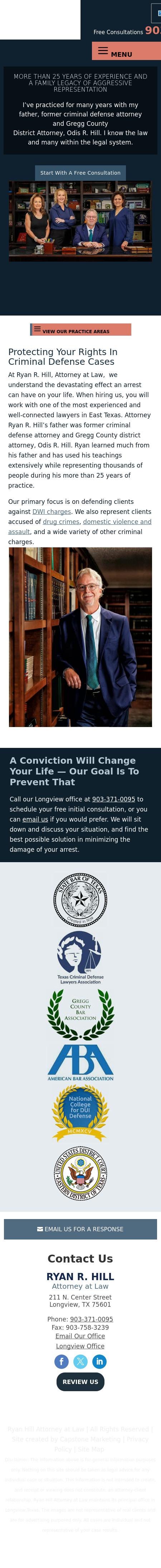 Ryan R. Hill, Attorney at Law - Longview TX Lawyers