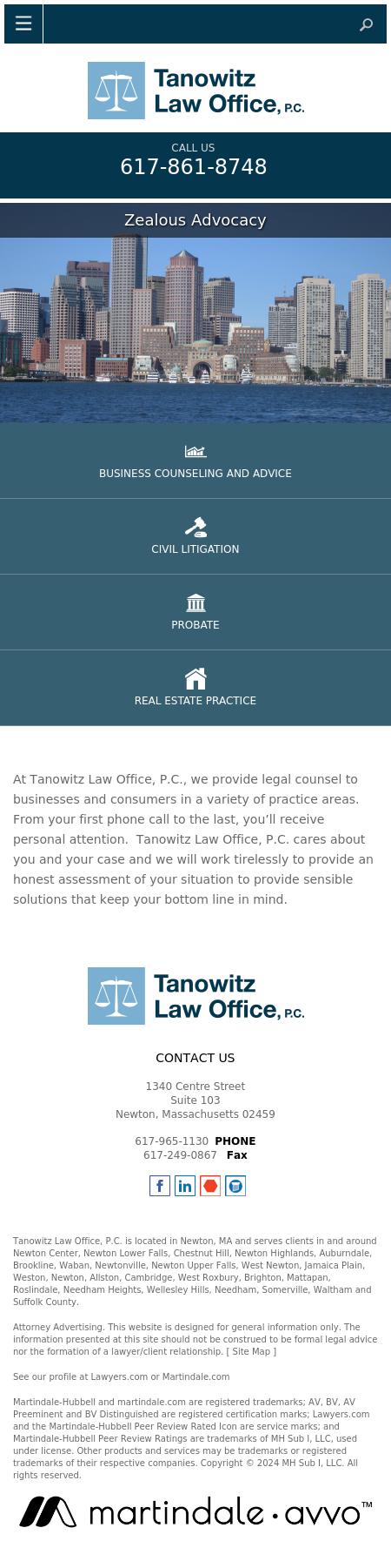 Tanowitz Law Office, P.C. - Newton MA Lawyers