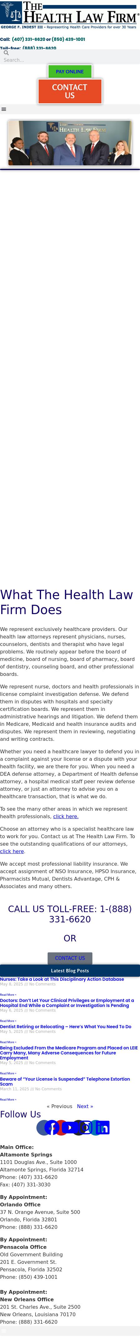 The Health Law Firm - Altamonte Springs FL Lawyers