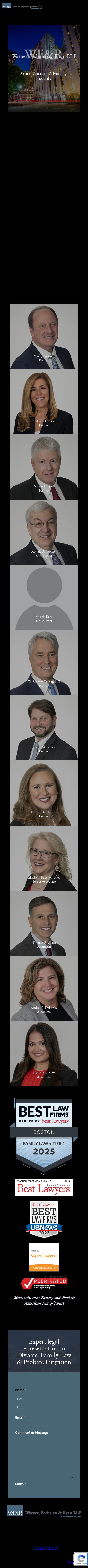 Witmer, Karp, Warner & Ryan LLP - Boston MA Lawyers