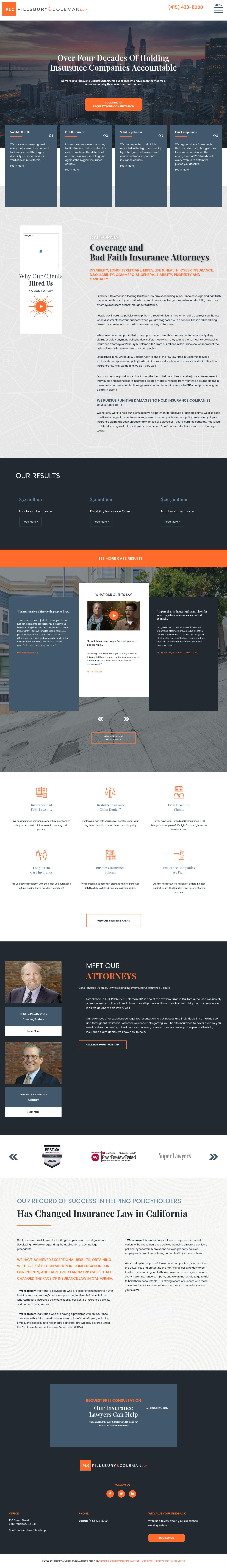 Pillsbury & Coleman, LLP - San Francisco CA Lawyers