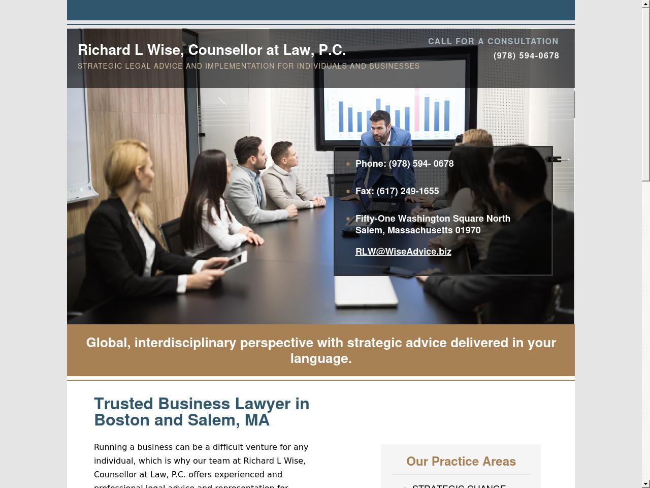 Richard L. Wise - Salem MA Lawyers