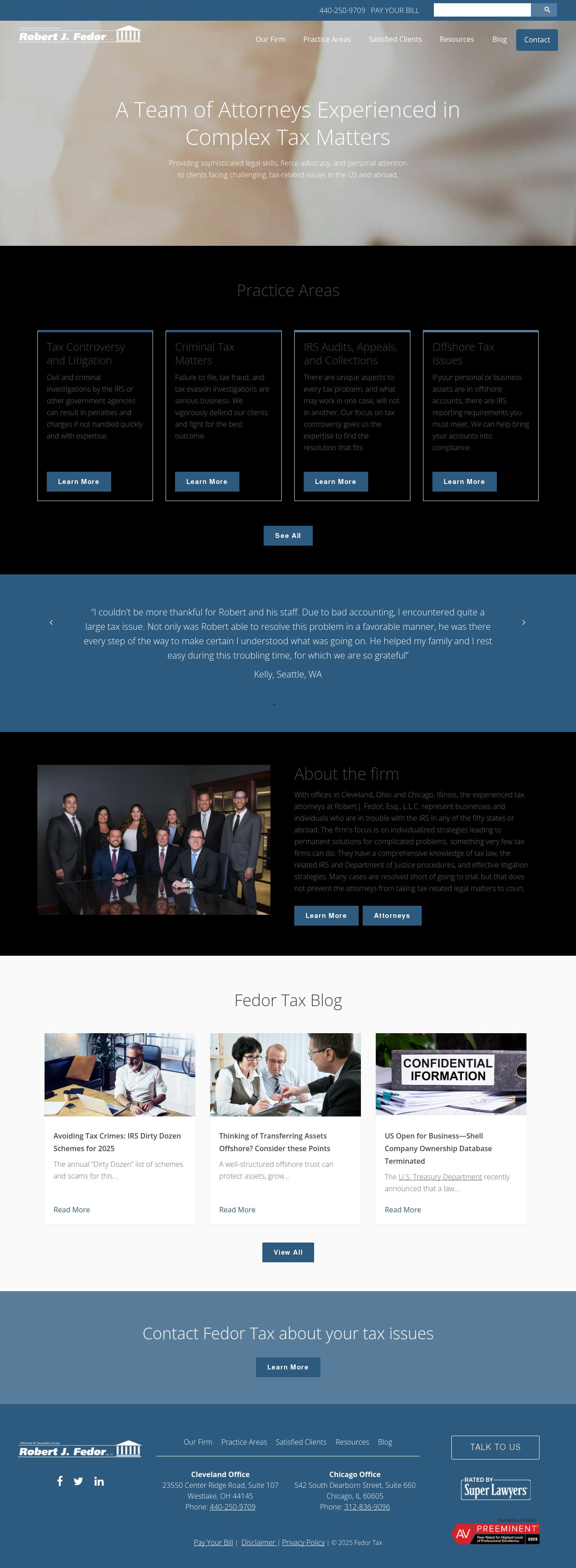 Robert J. Fedor, Esq., L.L.C. - Westlake OH Lawyers