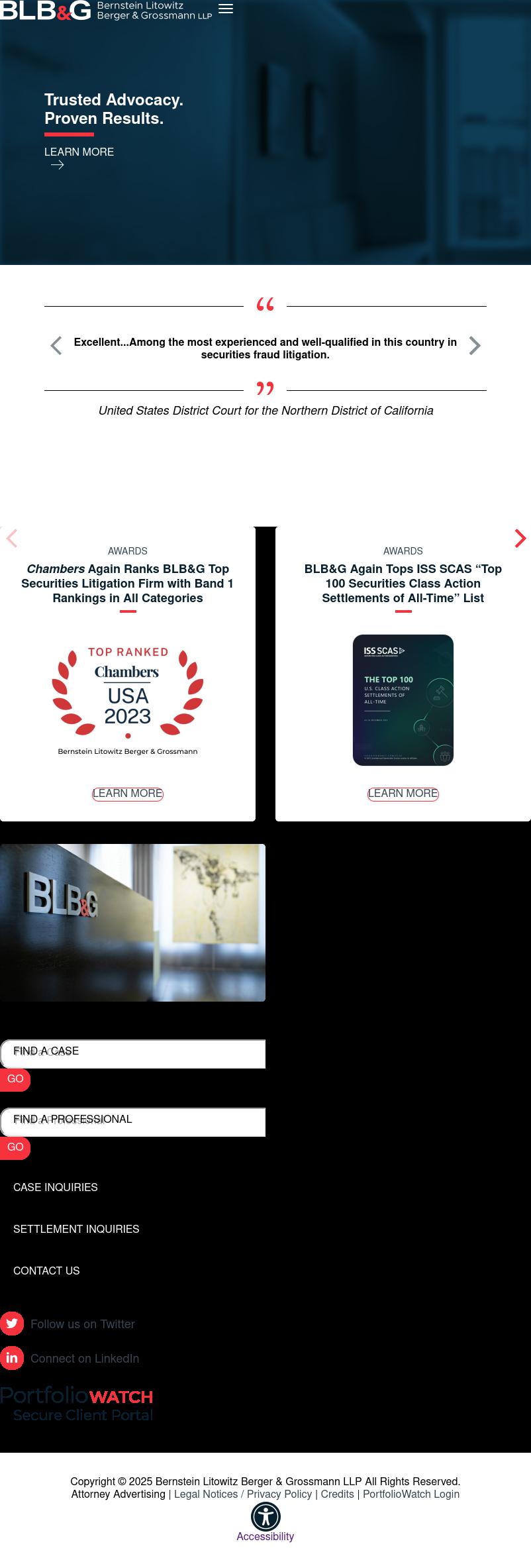 Bernstein Litowitz Berger & Grossmann LLP - New York NY Lawyers