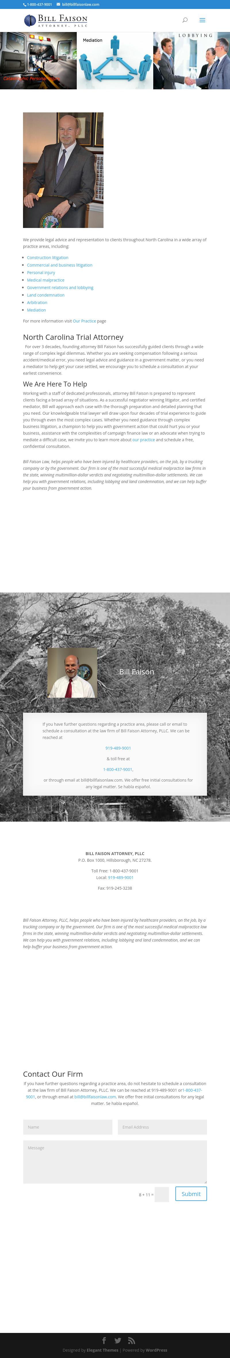 Bill Faison Attorney, PLLC - Durham NC Lawyers