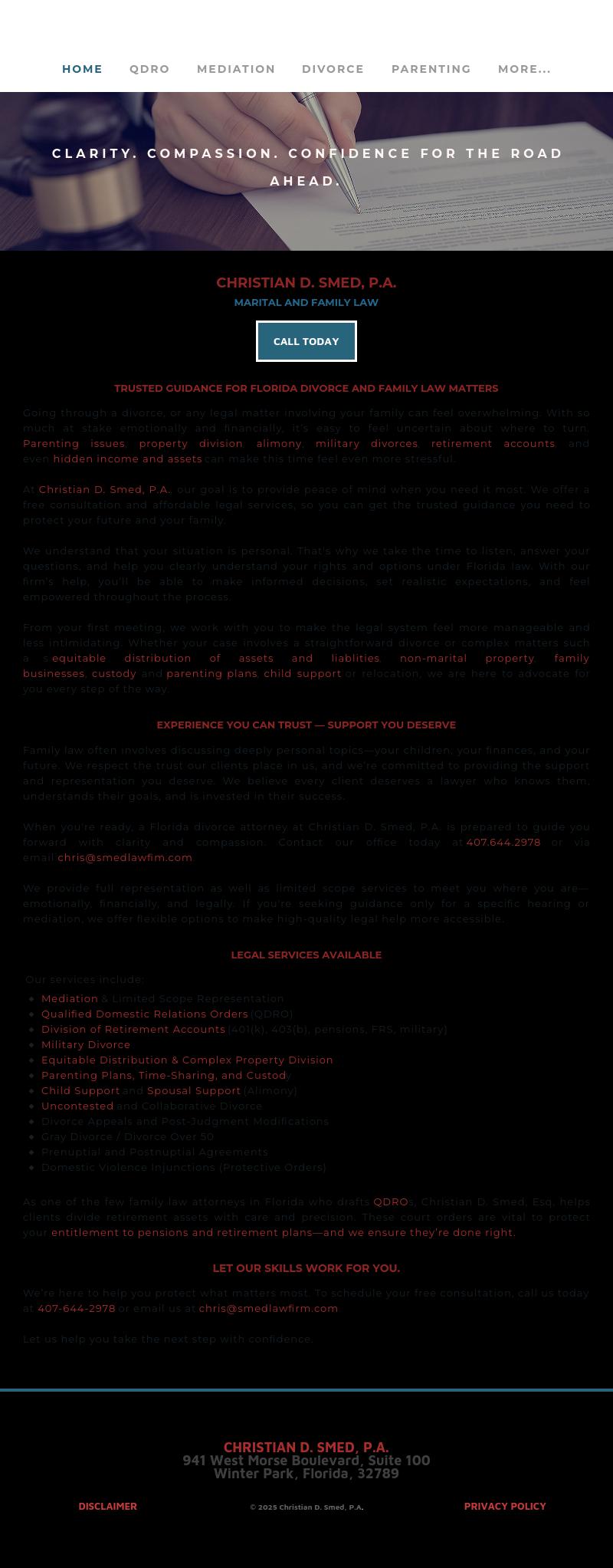 Christian D. Smed, P.A. - Winter Park FL Lawyers