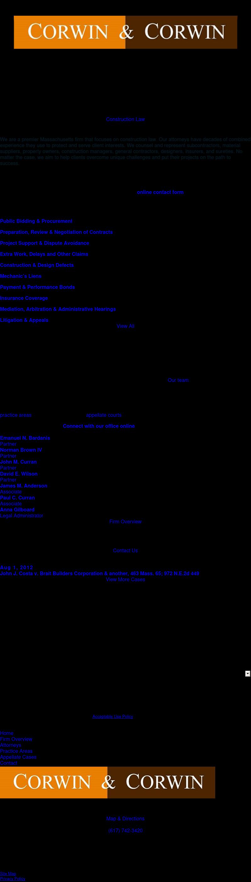 Corwin & Corwin LLP - Woburn MA Lawyers