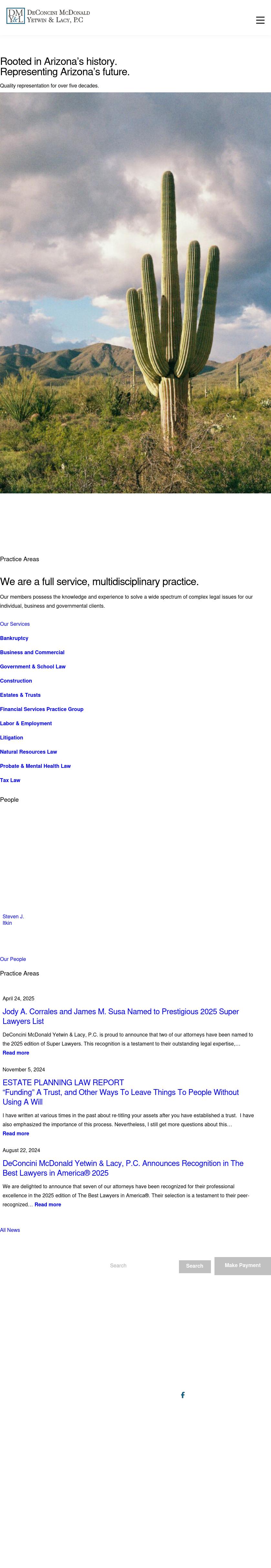DeConcini McDonald Yetwin & Lacy, P.C. - Tucson AZ Lawyers