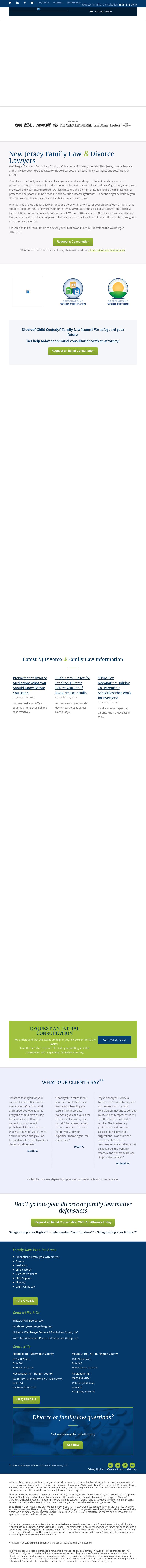 Weinberger Divorce & Family Law Group LLC - Mount Laurel NJ Lawyers