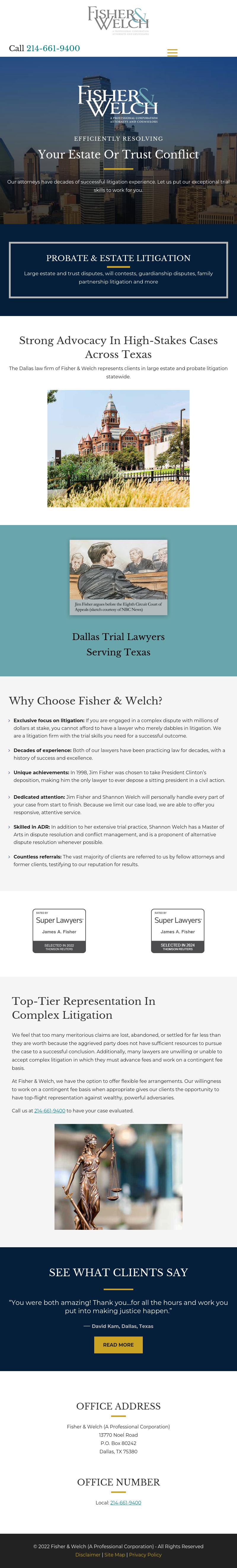 Fisher & Welch (A Professional Corporation) - Dallas TX Lawyers