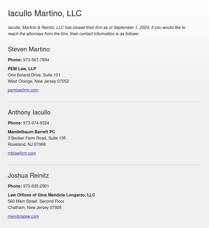 Iacullo Martino, LLC - Nutley NJ Lawyers