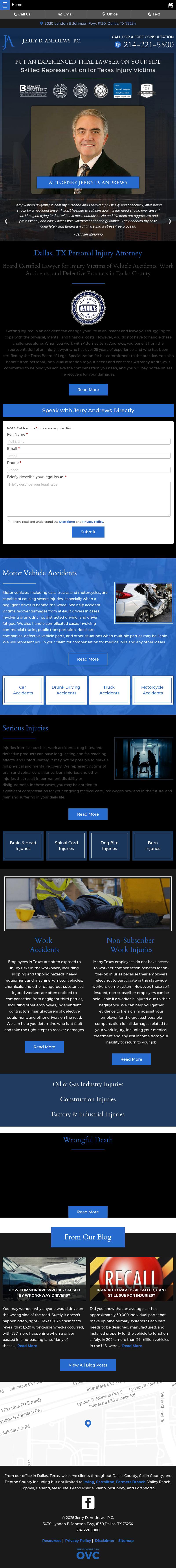 Jerry D. Andrews, P.C. - Dallas TX Lawyers
