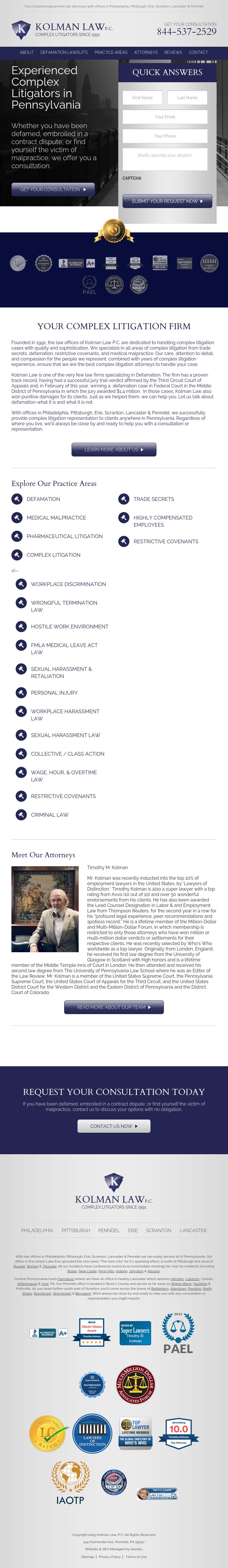 Kolman Ely, P. C. - Erie PA Lawyers