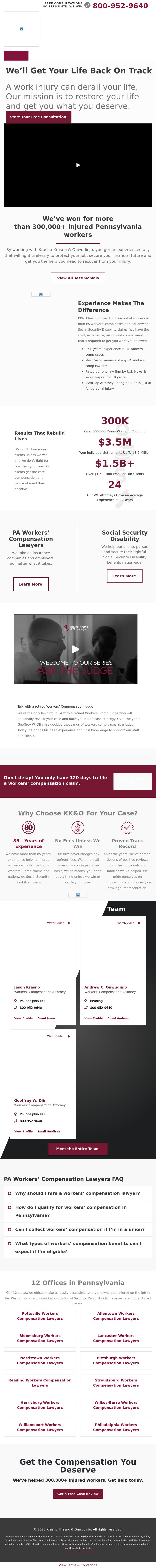 Krasno, Krasno & Onwudinjo - Wilkes-Barre PA Lawyers