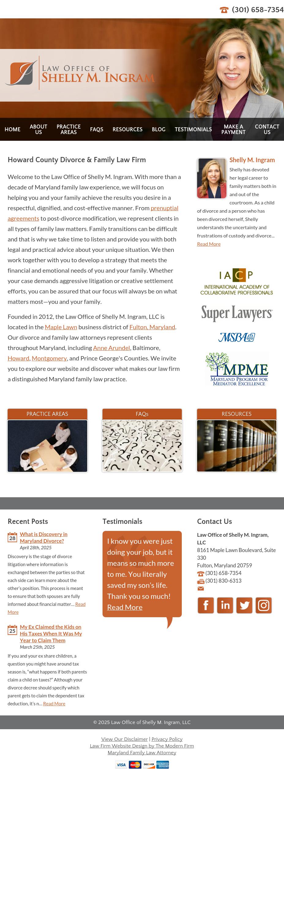 Law Office of Shelly M. Ingram, LLC - Fulton MD Lawyers