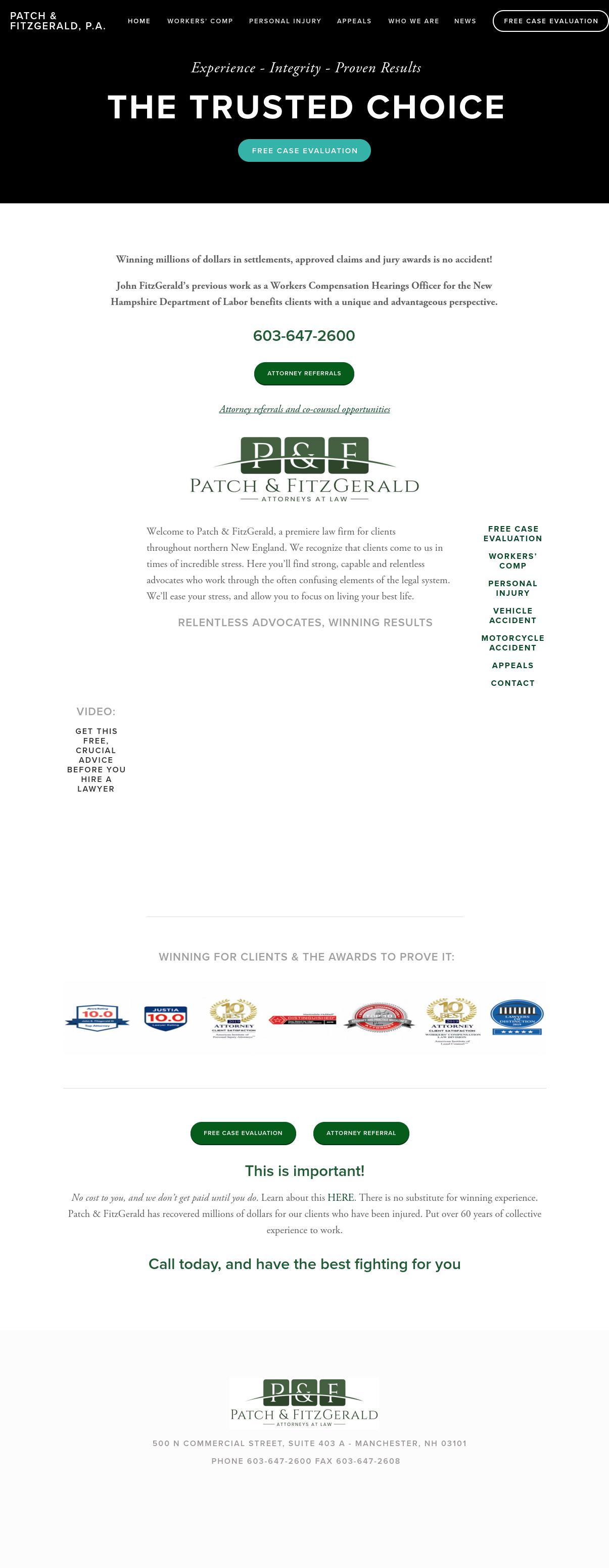 Patch & FitzGerald - Littleton  NH Lawyers