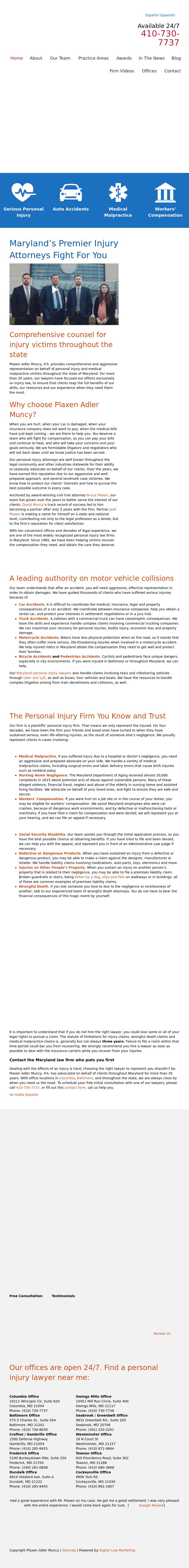 Plaxen & Adler PA - Dundalk MD Lawyers