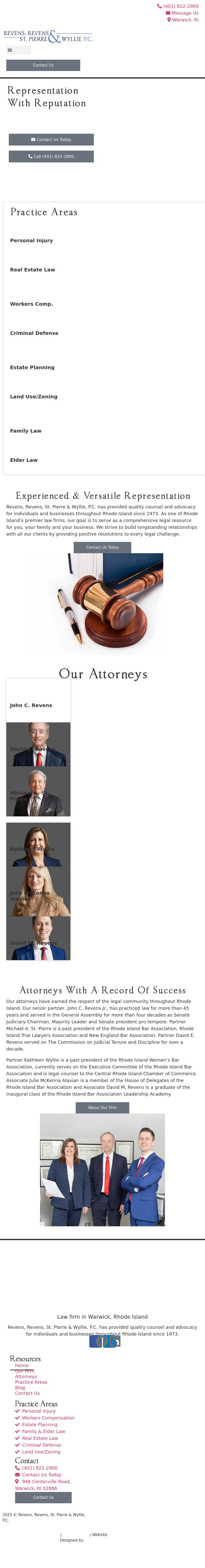 Revens, Revens & St. Pierre - Warwick RI Lawyers