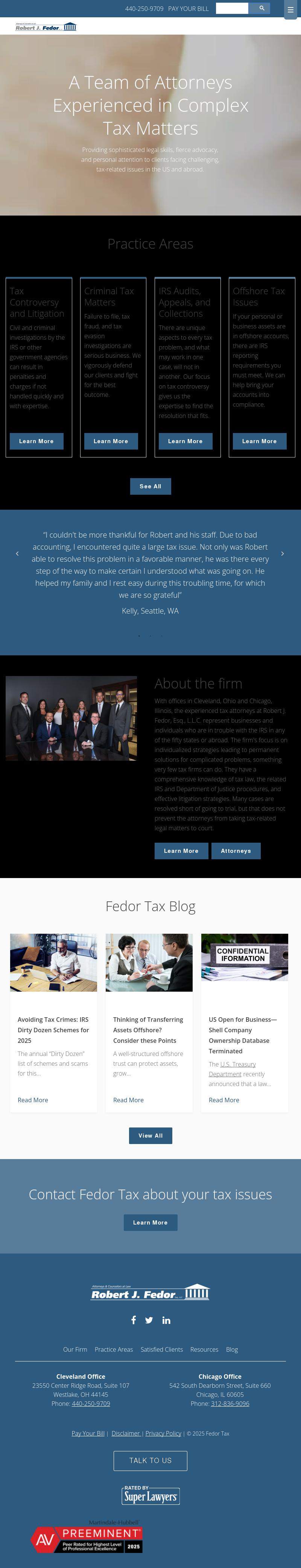 Robert J. Fedor, Esq., L.L.C. - Westlake OH Lawyers