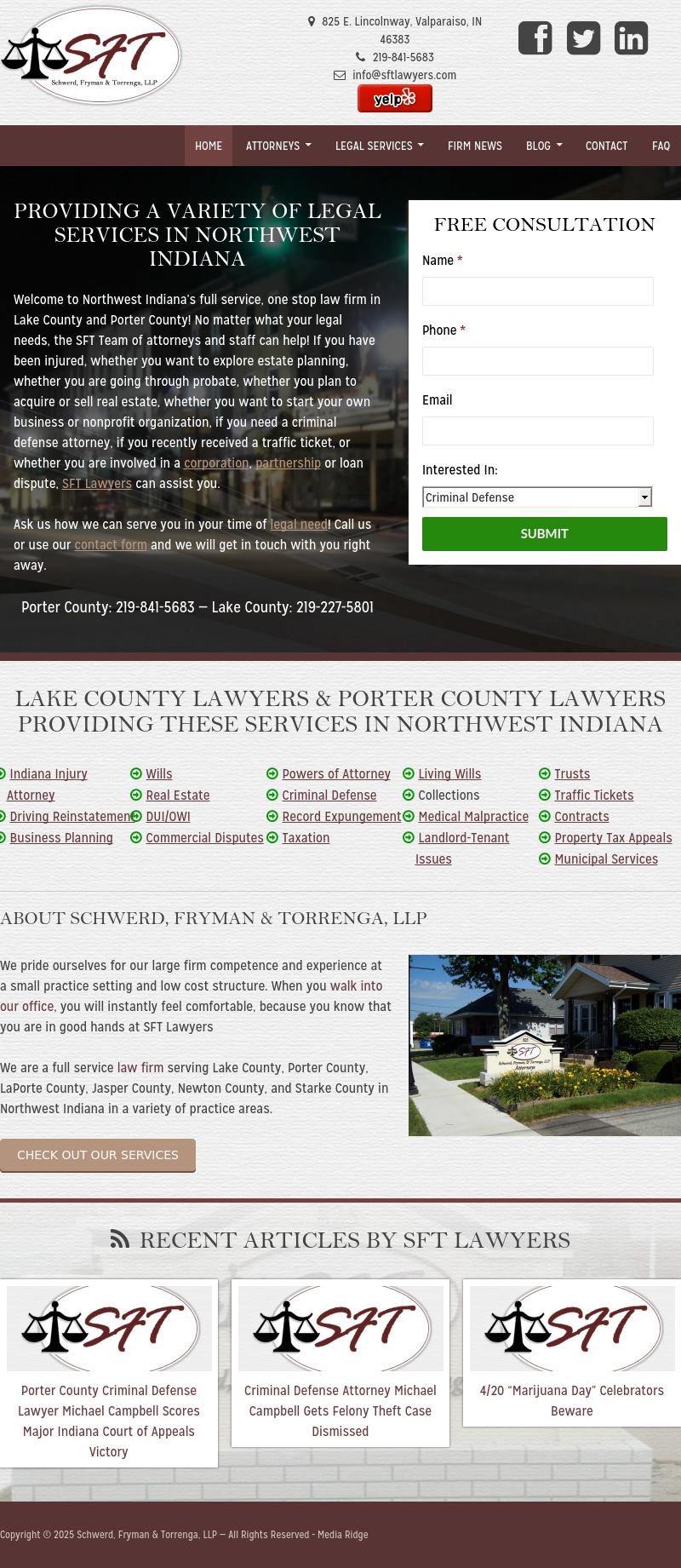 Schwerd, Fryman & Torrenga, LLP - Valparaiso IN Lawyers